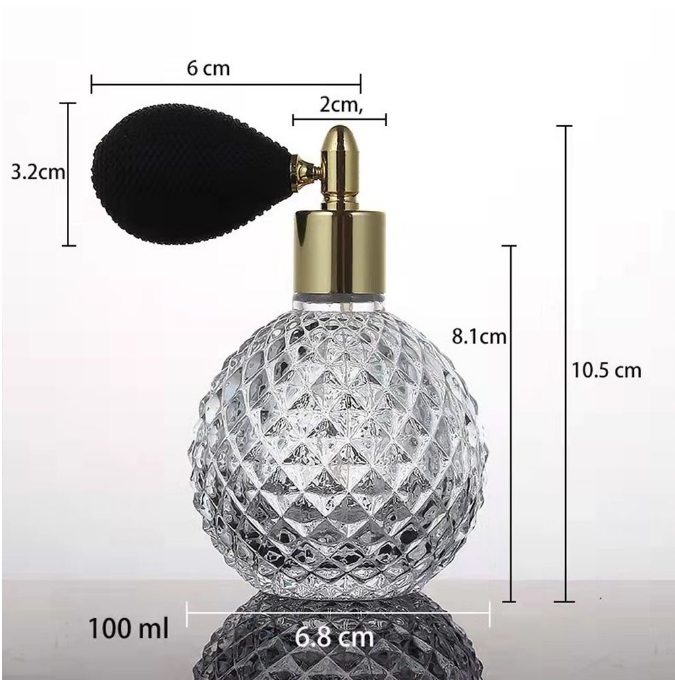 100ml Glass Cosmetic Containers Design Airbag Glass Perfume Spray Bottle 5