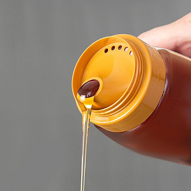 300g 500g 1000g Honey Bottles Reflux Inlet Sealing Plastic Seasoning Bottles 2