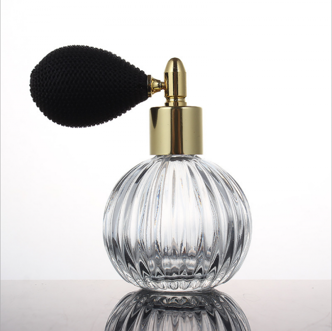 Glass Cosmetic Containers 100ml Vintage Style Air Bag Refillable Fine Spray Perfume Bottle 0