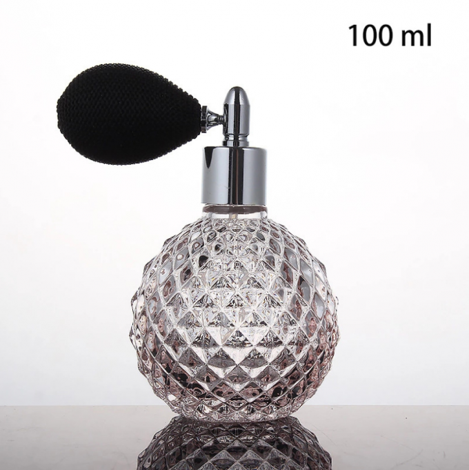 Glass Cosmetic Containers 100ml Vintage Style Air Bag Refillable Fine Spray Perfume Bottle 4