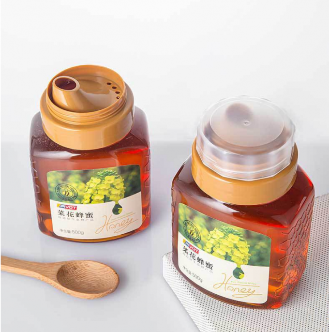 500g 700g Honey Plastic Beverage Bottles Reusable Plastic Jars Squeezable 0