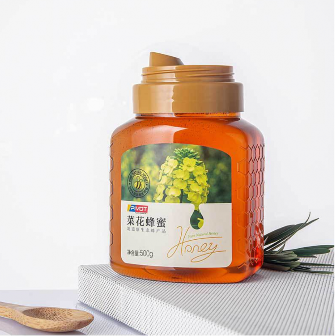 500g 700g Honey Plastic Beverage Bottles Reusable Plastic Jars Squeezable 3