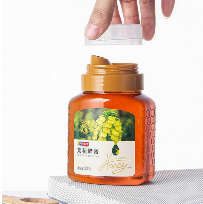 500g 700g Honey Plastic Beverage Bottles Reusable Plastic Jars Squeezable 5