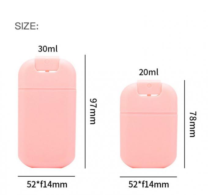 Square Credit Card Spray Bottle 0.7oz 1oz 20ml 30ml Recyclable Refillable 0