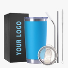 Travel Car Mug Stainless Steel Insulated Tumblers Coffee Mugs Cups 20/30 OZ