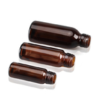 Brown Amber Boston Oral Liquid Syrup Round Glass Bottle 20ml 100ml With Screw Cap