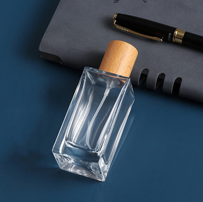 OEM 8.7cm 30ml Crystal Glass Bottles Cosmetic Perfume Shockproof Decal Surface