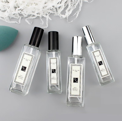 Spray Empty Square Glass Perfume Bottle Thickened 10*2.25cm SGS