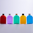 Transparent Flat Rectangular Water Bottle Cold Brew 50ml To 500ml PETG