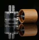High Quality Nail Polish Bottle Bamboo Cap Glass Cosmetic Containers