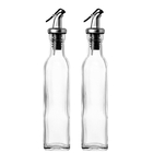 350ml 500ml Thickened Crystal Glass Bottles Olive Oil And Vinegar Dispenser Set