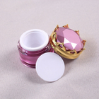 Recyclable Empty Eyeshadow Plastic Cosmetic Containers 15g Acrylic Crown Jar