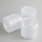 250g Plastic Cosmetic Jars With Lids Frosted Containers Aluminium Screw Cap