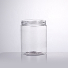 Clear Food Container Plastic Storage Jars 4oz 8oz With Plastic Lid Metal Lid