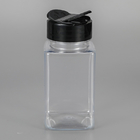120ml Plastic Seasoning Bottle With Shaker Lids Square Plastic Spice Container