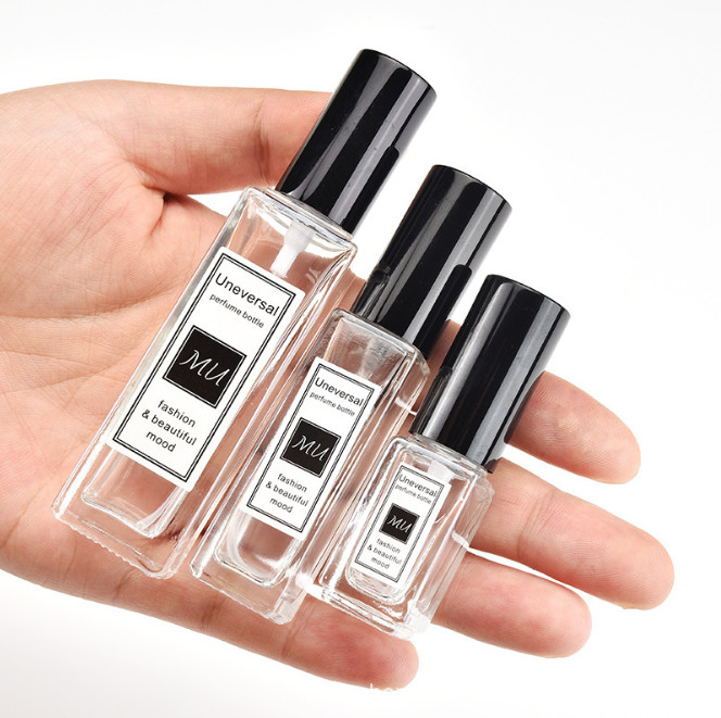 Spray Empty Square Glass Perfume Bottle Thickened 10*2.25cm SGS