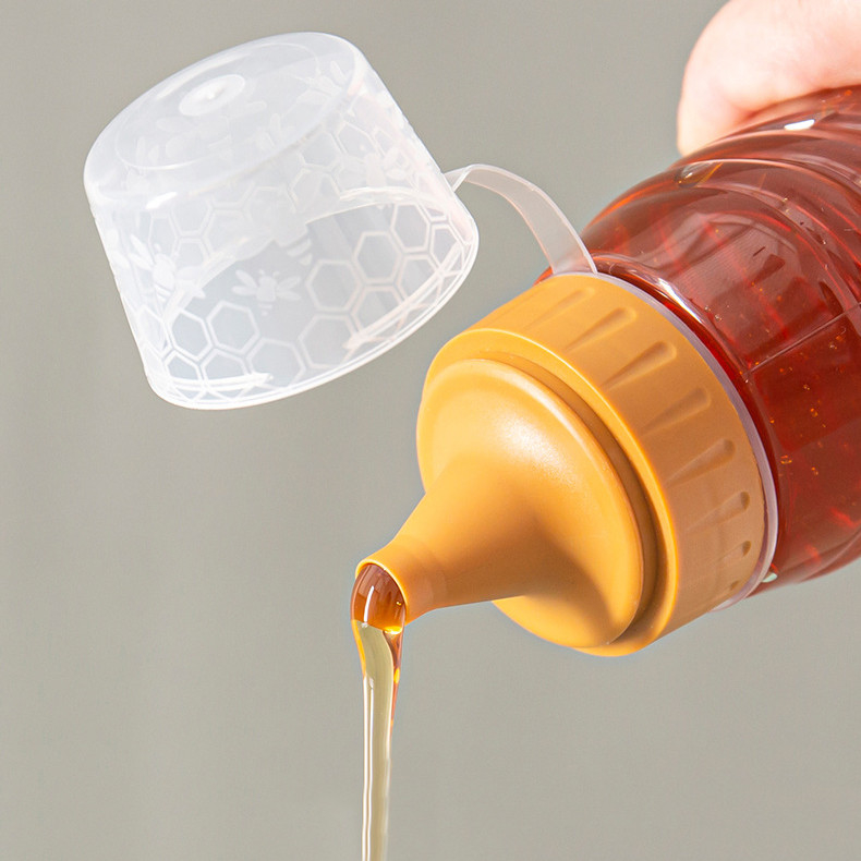 BPA Free 800g Plastic Seasoning Bottles PET Refillable Honey Squeeze Bottle