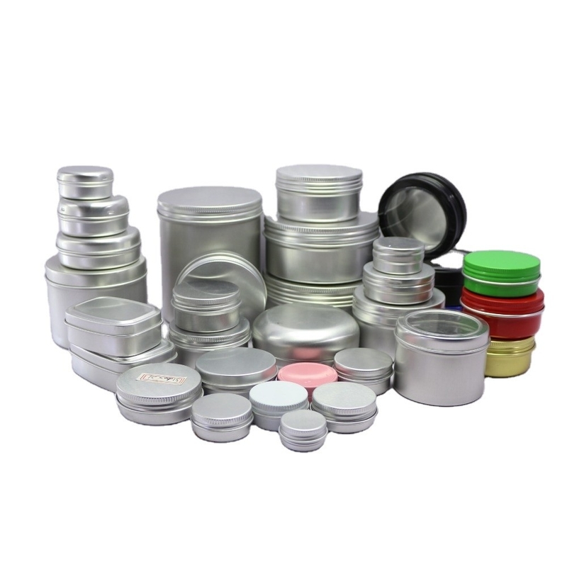 Cream Candle ODM Metal Cosmetic Jar 1.76oz 50ml Aluminium Tins Can BPA Free