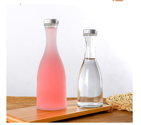 Good price Glass Jar 250ml 375ml 500ml Glass Storage Bottle Fruit Beverage Juice Bottle online
