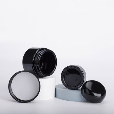 Good price 20g 30g 50g Black Eye Cream Jar With Lid Cosmetic Package Container Glass Cream Jar online