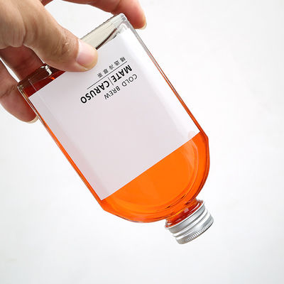 Good price ISO9001 Glass Flat Water Wine Bottle Clear 100ml 200ml Whiskey Container online