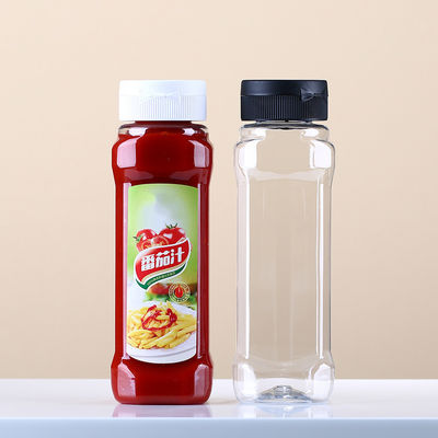 Good price 500ml 7.5in Pet Sauce Bottles Tasteless online
