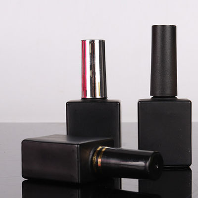 Good price Black Packaging UV Gel Glass Cosmetic Containers Nail Polish Bottle With Brush online