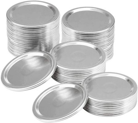 Good price Dia 3.38in Reusable Mason Glass Mason Jar Lids Aluminum Cylinder Containers 86mm online