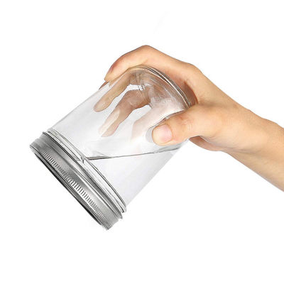 Good price 10oz Leak Proof Glass Storage Bottles Yogurt 4 Oz Quilted Mason Jars Bulk online