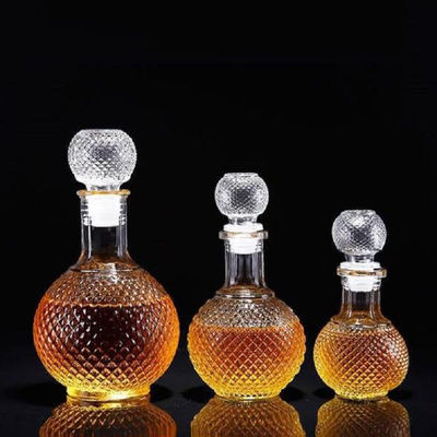 Good price 8.8oz Small Liquor Hibiki Crystal Glass Bottles Creative Miniature online