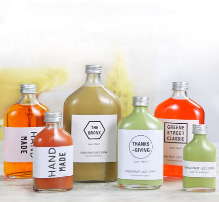 Good price 50ml To 200ml Black Tea Glass Flask Liquor Bottle 7oz Cold Brew Juice online