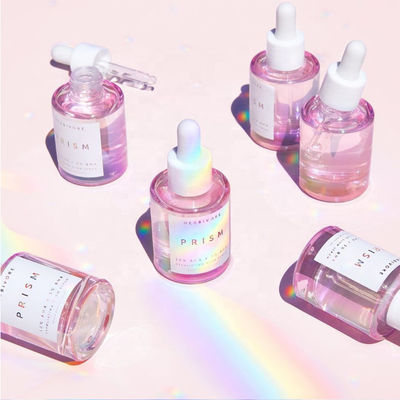 Good price 1oz Clear Blue Amber Glass Dropper Bottle Childproof Cap Anti shock online