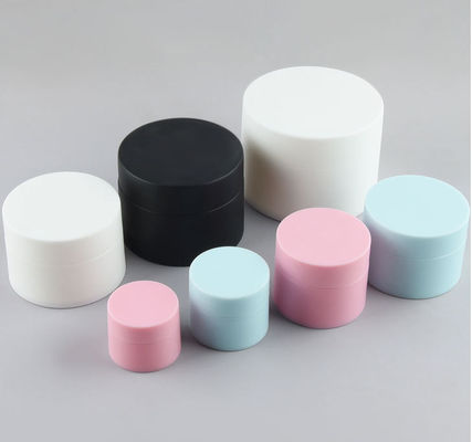 Good price PP Cream Plastic Cosmetic Containers 4 Oz Double Wall Jars 7.4*5.1cm online
