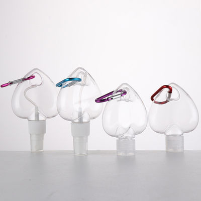 Good price 60ml 50ml Alcohol Keychain Spray Bottles Empty Heart Hook PET online