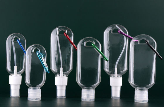 Good price Eco Keychain Spray Bottles PET Refillable Portable Hand Sanitizer 2.1oz online