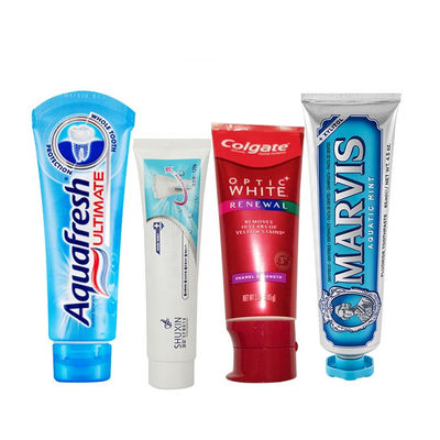 Good price Cosmetic Aluminum Squeezed Toothpaste Tube Glossy Coating ISO4001 MDPE online