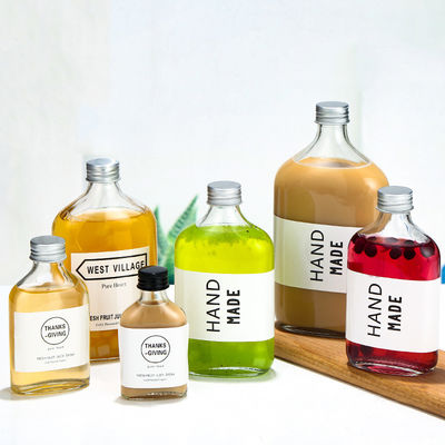 Good price OEM PB Free Flat Crystal Glass Bottles 500ml For Vodka Beverage Juice online