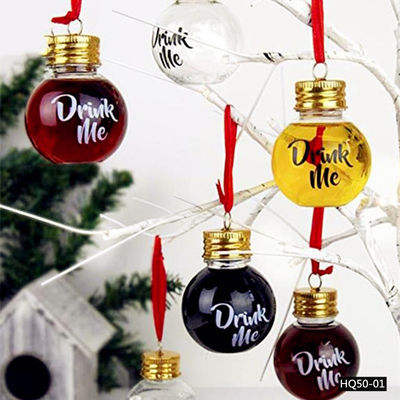 Good price ODM Decorative  Plastic Beverage Bottles 1.7oz Ball Shaped Plastic Bottles online