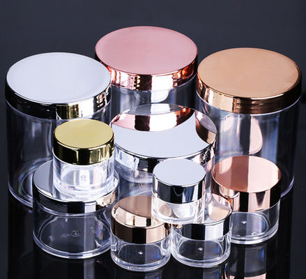Good price Round Acrylic Luxury Double Wall Cosmetic Jar 50g To 200g Antitear online
