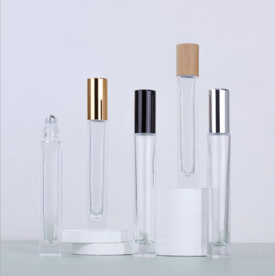 Good price 0.35oz Odorless Glass Cosmetic Containers Transparent Roller Bottle 1.8*13cm online