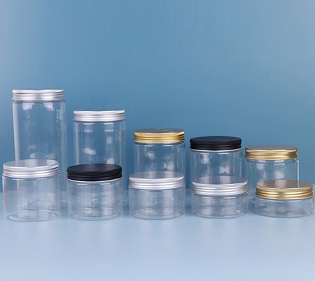 Good price 50ml Cosmetic Plastic Storage Jars 2.75in Multicolor Aluminum Lid online
