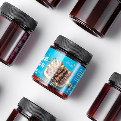 Good price 4 Oz 8 Oz Plastic Amber Pet Jar BPA Free Odourless And Tasteless online