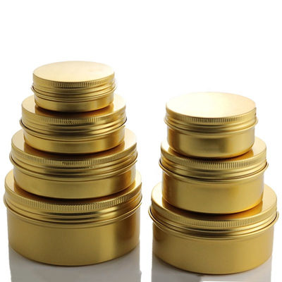Good price Rose Gold Cream Aluminum Cosmetic Jar 5ML-250ML online