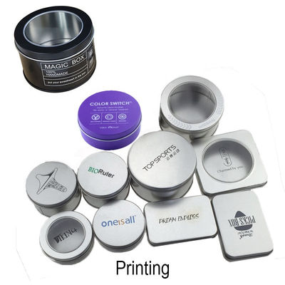 Good price Empty Custom 10g Silvery Metal Cosmetic Jar Sliding Tin Solid Perfume Tin Container online